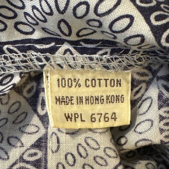 Vintage State O Maine Bllack and White Print Belted Print Bath Robe - Picture 7 of 10